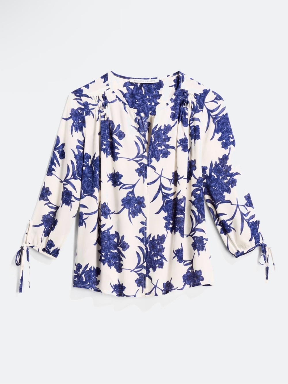 Collective Concepts Tie Sleeve Blouse, EUC, Small Petite